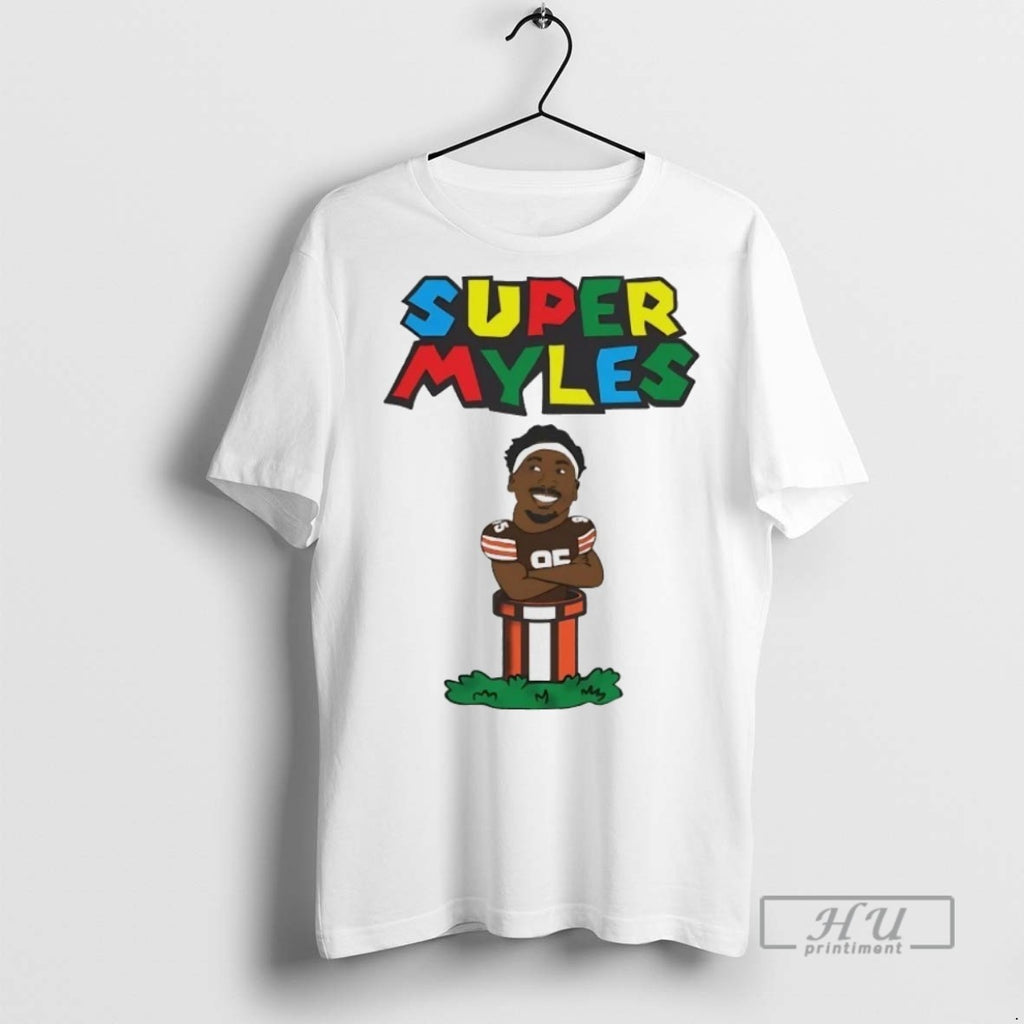 Officials Myles Garrett Super Myles Cleveland Browns T Shirt
