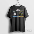 Officials Nlcs La Dodgers Vs Brewers 2025 Postseason T Shirts Sweatshirt Hoodies