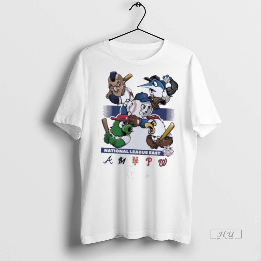 Officials National League East 2025 Mlb Postseason Mascot Tee Shirt Sweater