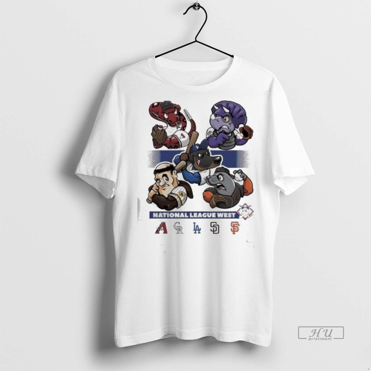 Officials National League West 2025 Mlb Postseason Mascot Tee Shirt Sweater