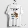 Officials Never Underestimate A Woman Who Still Knits In Her Seventies Premium T Shirts Sweater