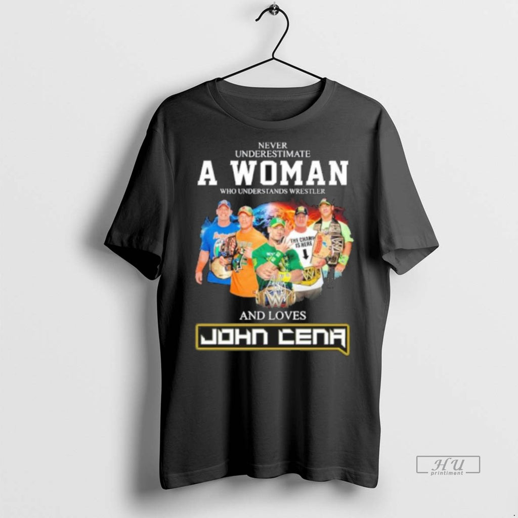 Officials Never Underestimate A Woman Who Understands Wrestler And Loves John Cena Tee Shirt Sweater