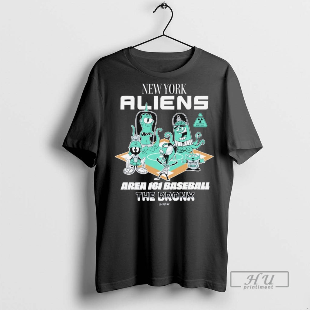 Officials New York Aliens Area 161 Baseball The Bronx T Shirt