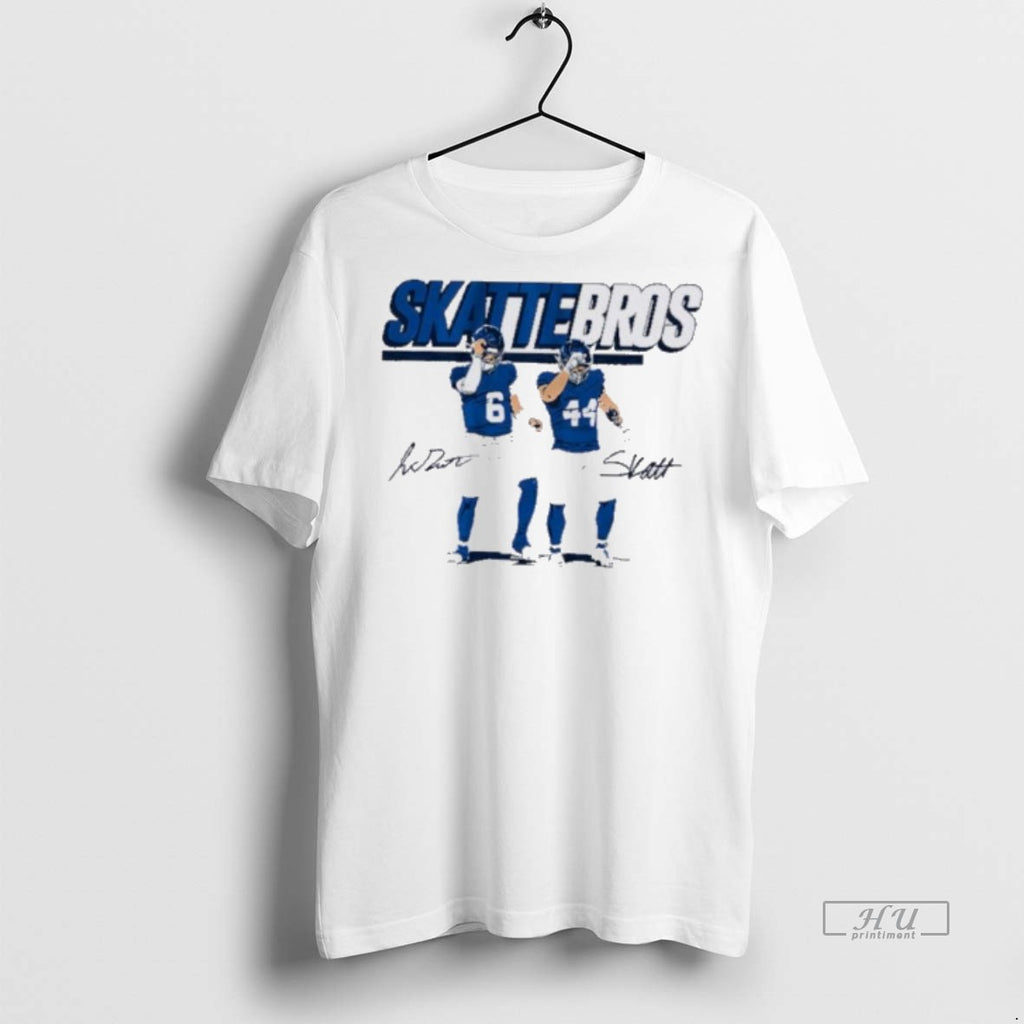 Officials New York Giants Jaxson Dart Cam Skattebo Skattebros Tee Shirt Sweater