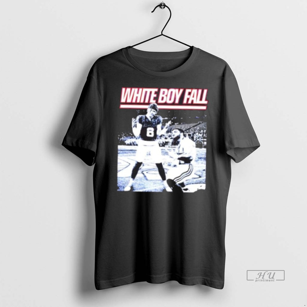 Officials New York Giants Jaxson Dart And Cam Skattebo White Boy Fall Tee Shirt Sweater