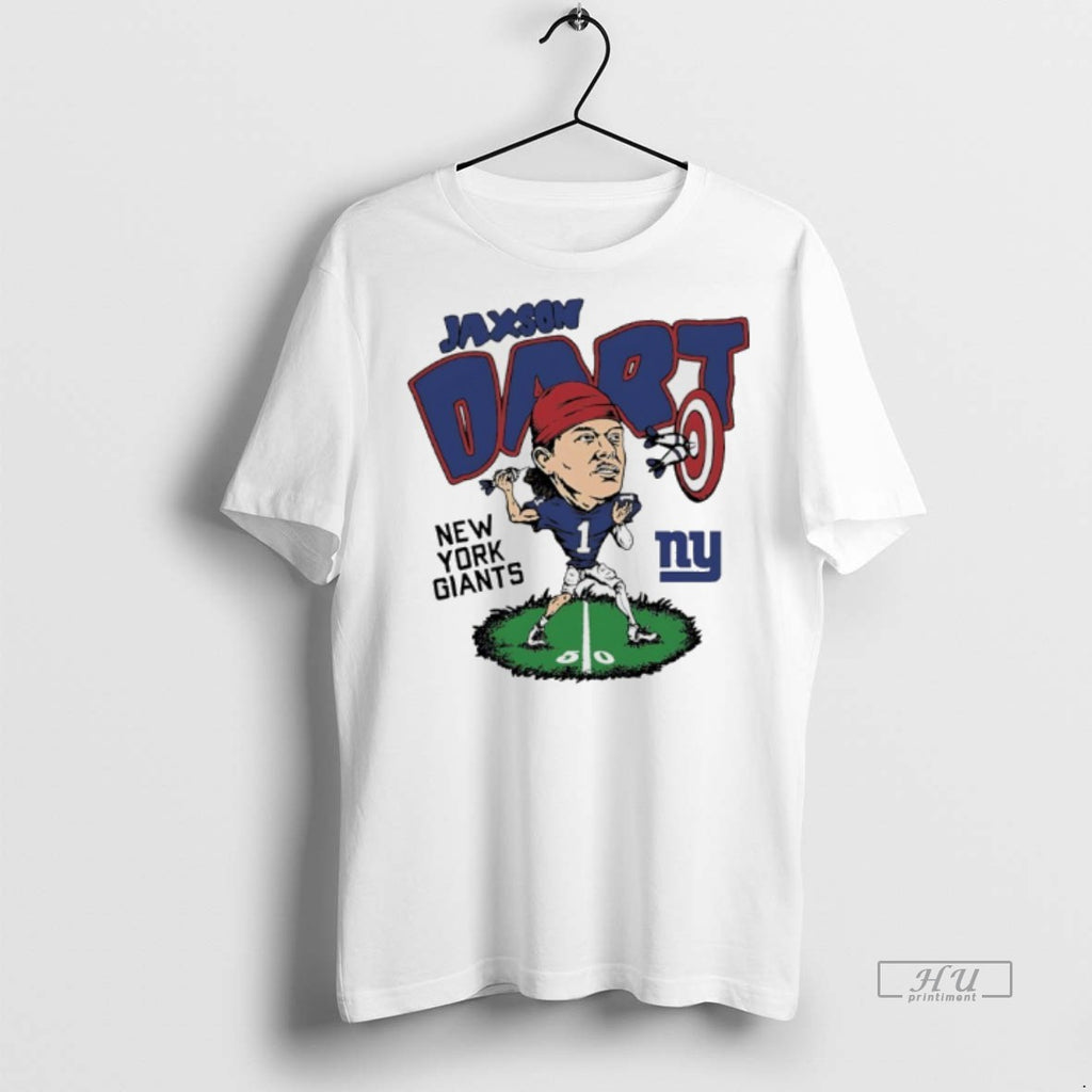 Officials New York Giants Jaxson Dart Player Caricature Tee Shirt Sweater