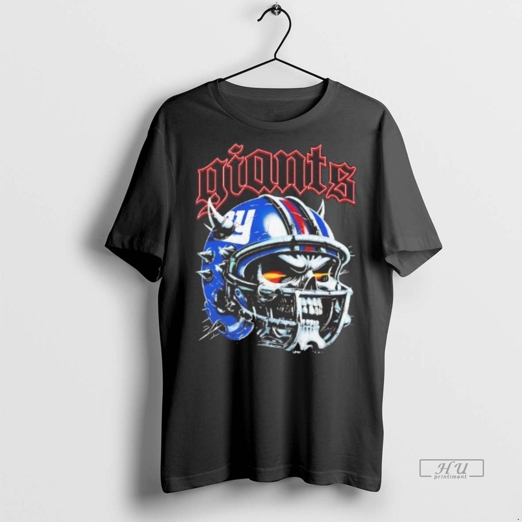 Officials New York Giants Skull Helmet Tee Shirt Sweater