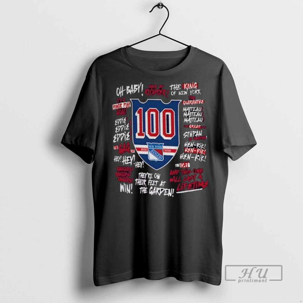 Officials New York Rangers 100 Years Oh Baby The King Of New York Hen Rik
