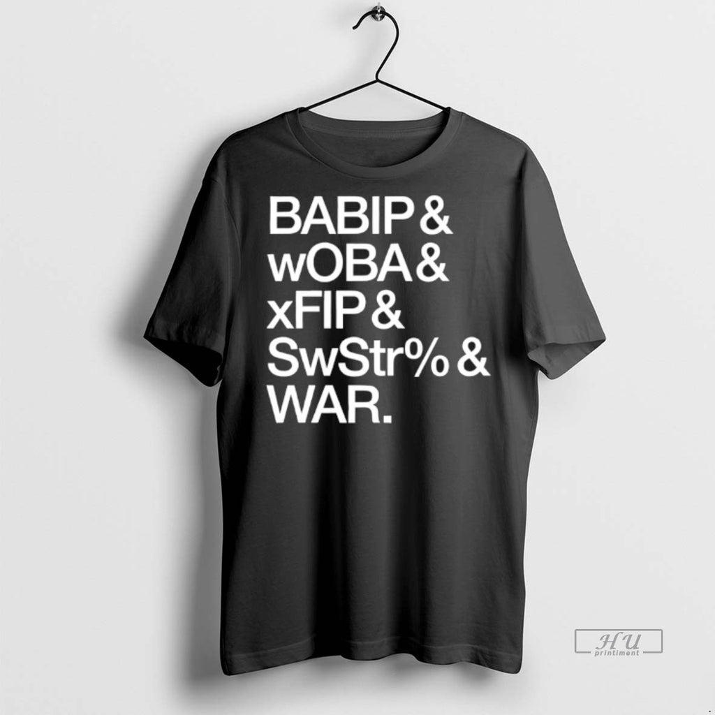 Officials New York Yankees Babip Woba Xfip Baseball And Advanced Stats Tee Shirt Sweater
