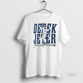 Officials New York Yankees Derek Jeter The Captain White Cooperstown Player Tee Shirt Sweater