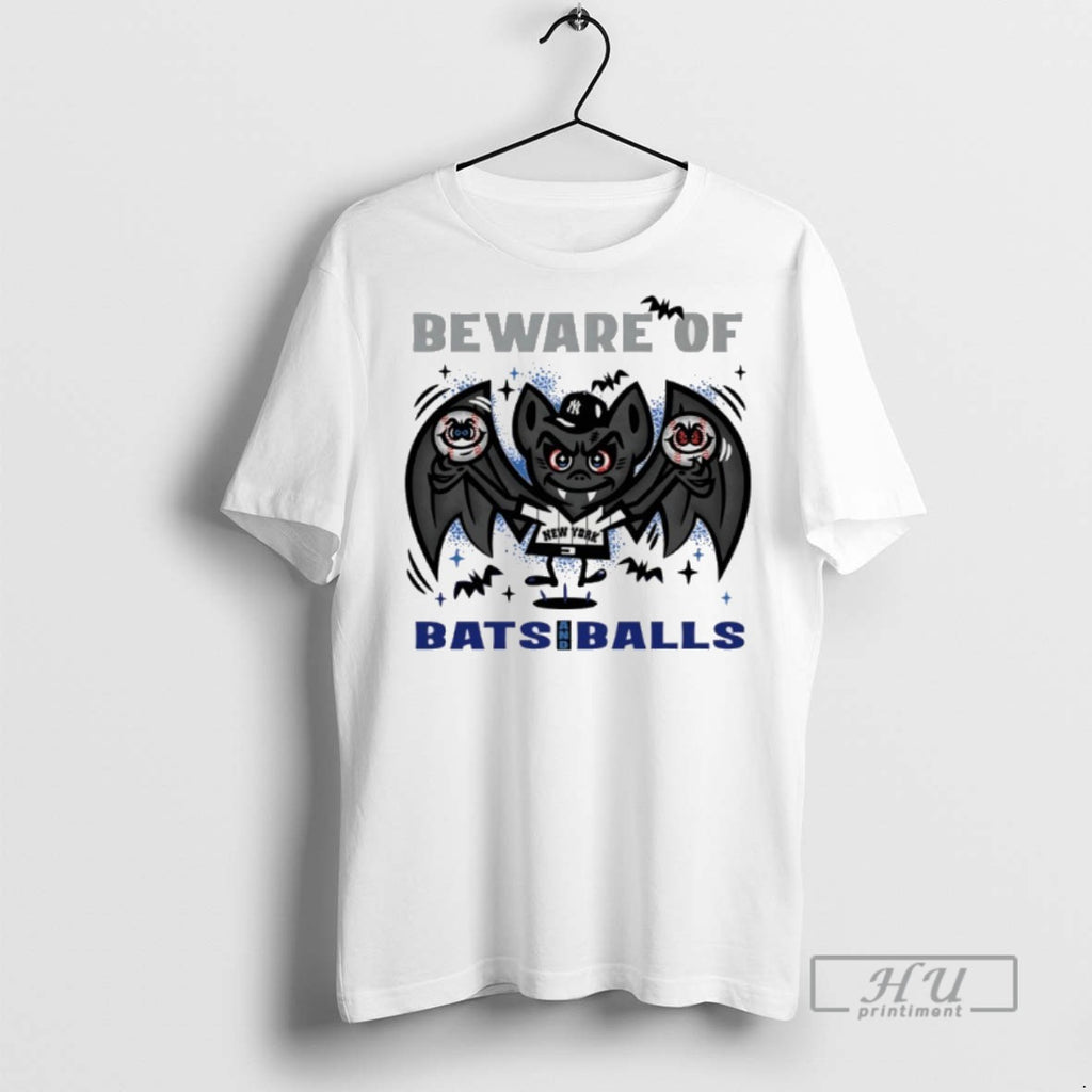 Officials New York Yankees October Beware Of Bats And Balls T Shirt