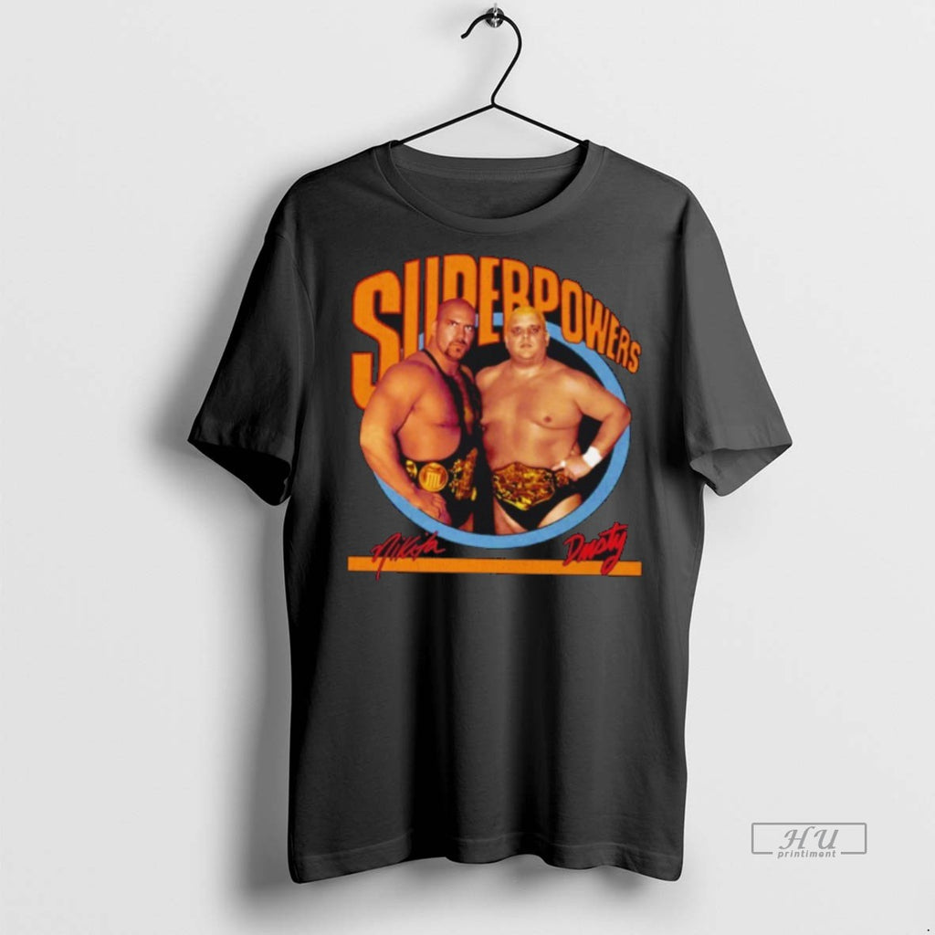 Officials Nikita Koloff And Dusty Rhodes Superpowers Nwa Wcw T Shirt Sweater