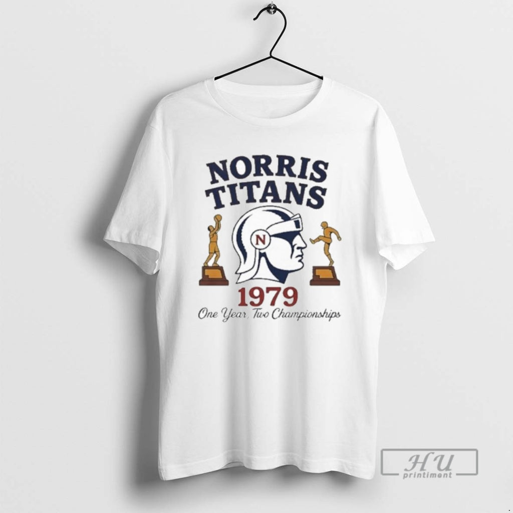 Officials Norris Titans Logo One Year Two Championships 1979 T Shirt