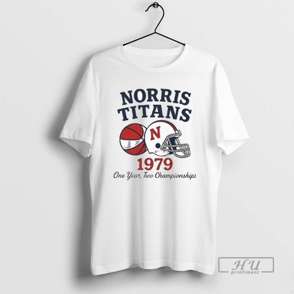 Officials Norris Titans One Year Two Championships 1979 T Shirt