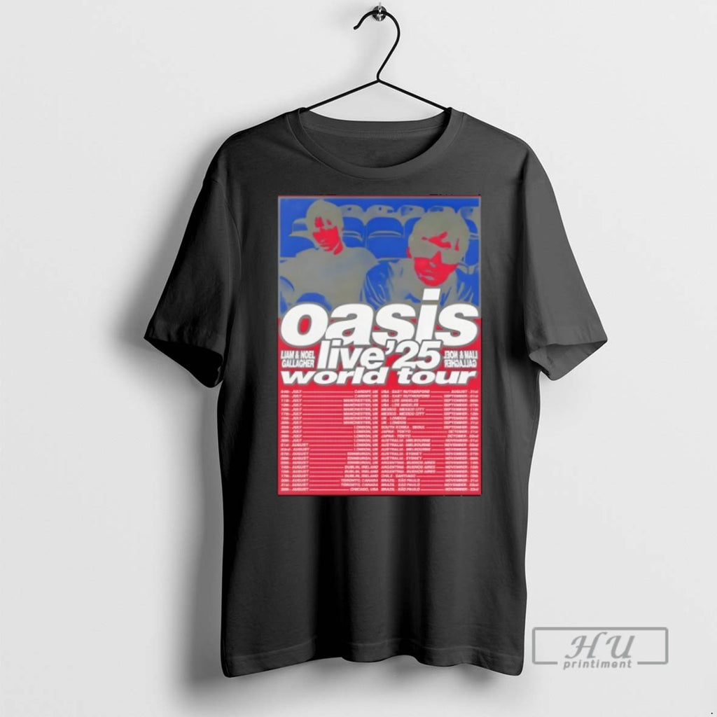 Officials Oasis Live 25 World Tour T Shirt Sweatshirt Hoodies
