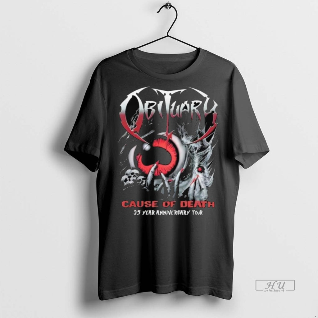 Officials Obituary Cause Of Death 35 Year Anniversary Tour 2025 Long Sleve Tee Shirt Sweater