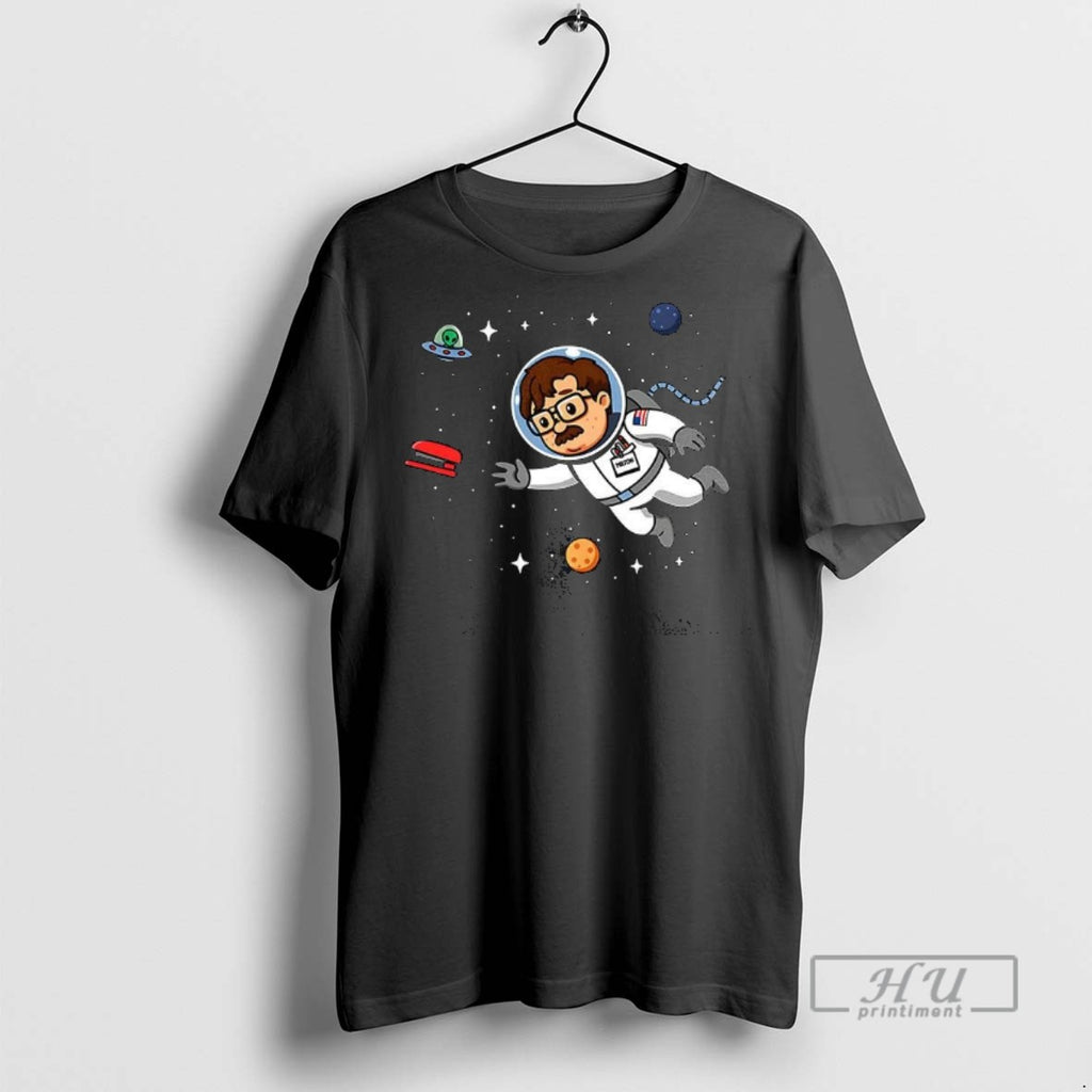 Officials Office Man In Outer Space Alien T Shirt