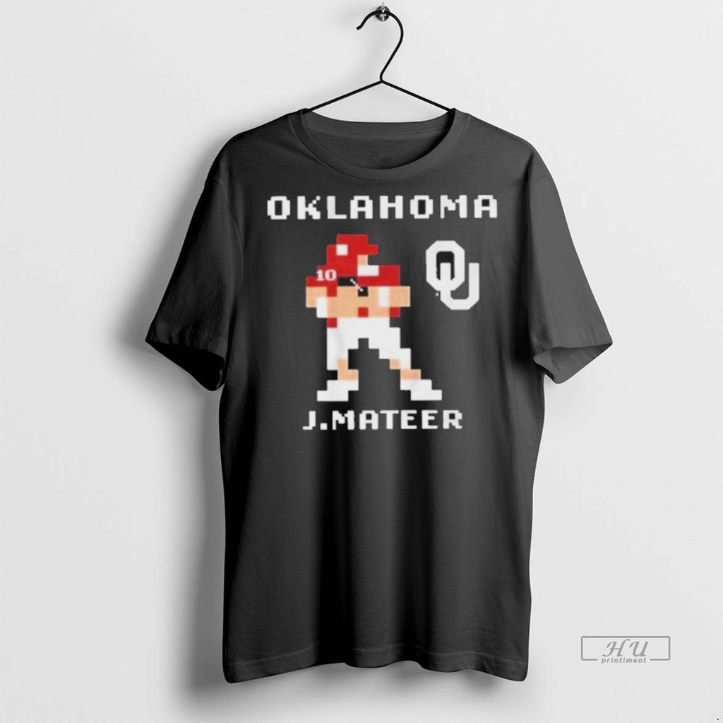 Officials Oklahoma Sooners Football John Mateer Retro Baller Tee Shirt Sweater
