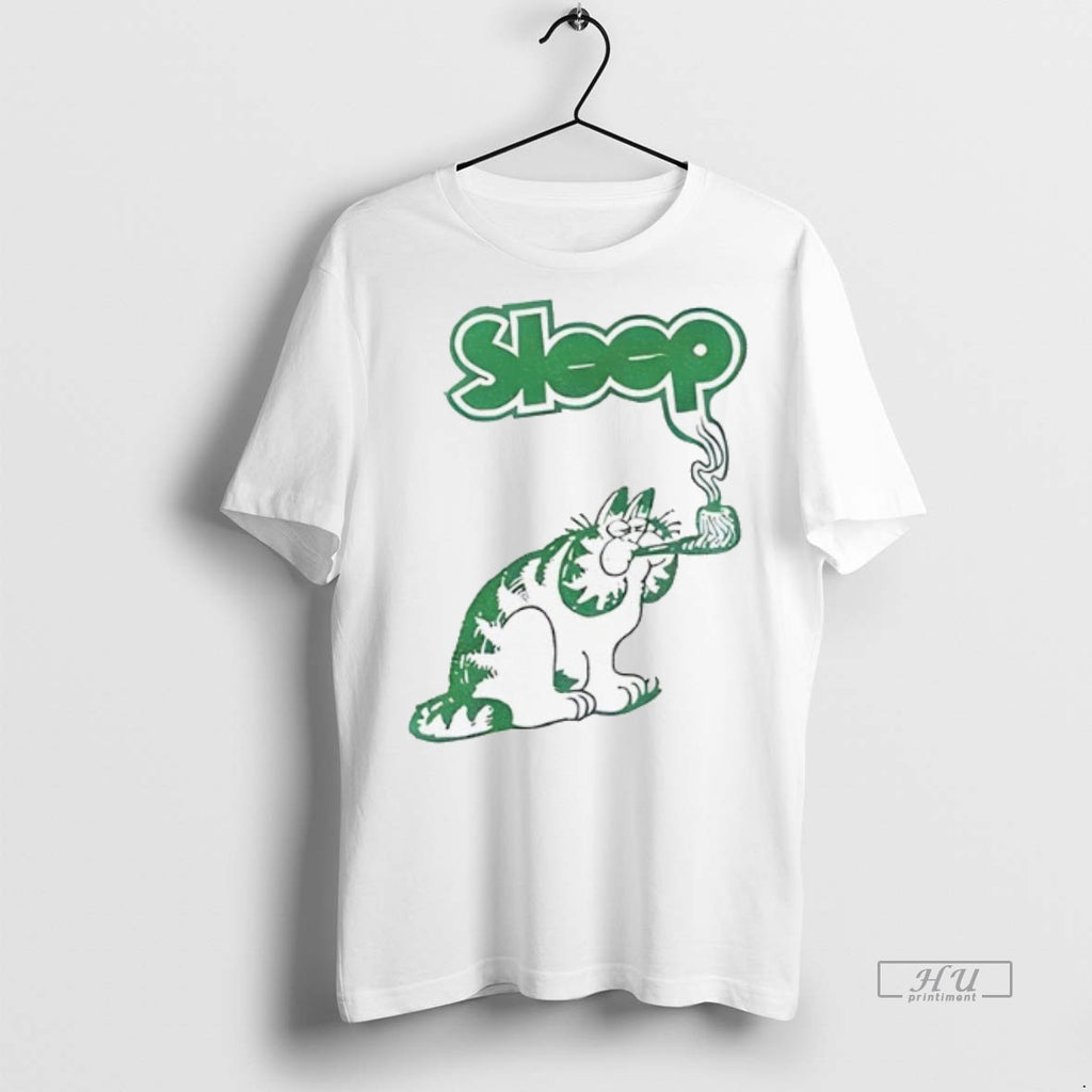 Officials Orange Cat Smoking Sleep Vintage T Shirt Sweater