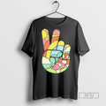 Officials Peaceful Doodle A Hand Making The Peace Sign T Shirt Sweatshirt Hoodies