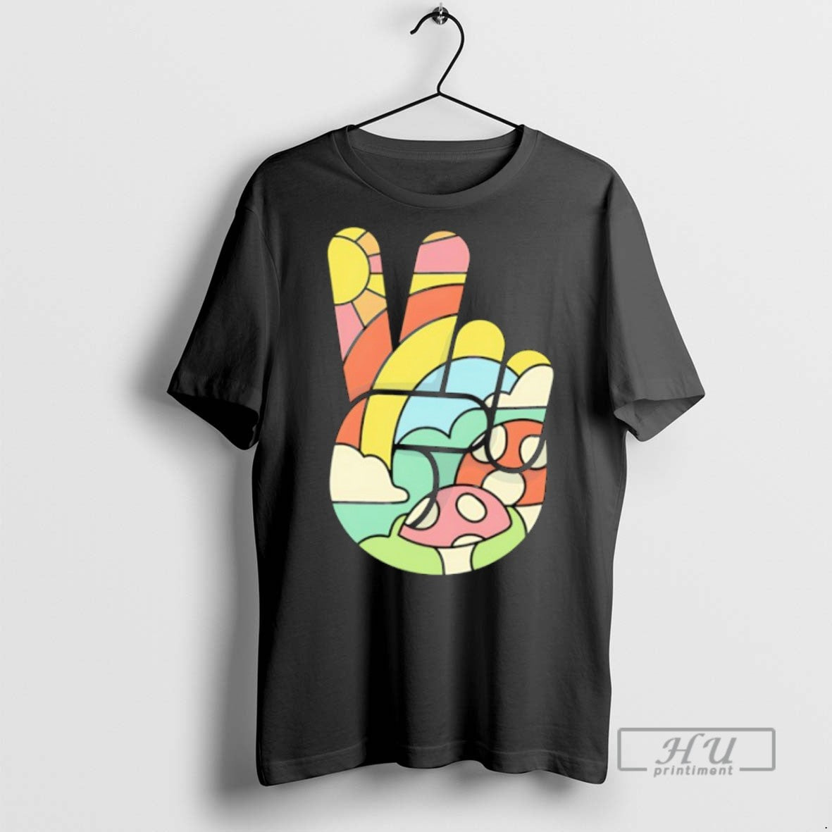 Officials Peaceful Doodle A Hand Making The Peace Sign T Shirt Sweatshirt Hoodies
