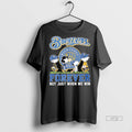 Officials Peanuts Comic X Milwaukee Brewers Forever Not Just When We Win Tee Shirt Sweater