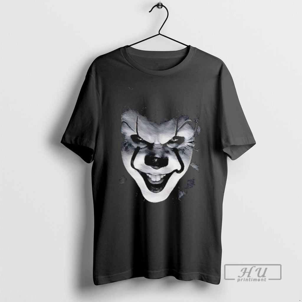 Officials Pennywise Horror Character Big Face Halloween T Shirts