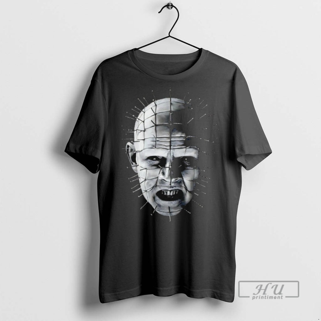 Officials Pinhead Horror Character Big Face Halloween T Shirts