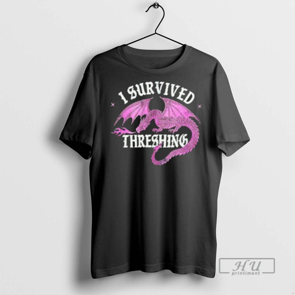 Officials Pink Dragon I Survived Threshing T Shirt