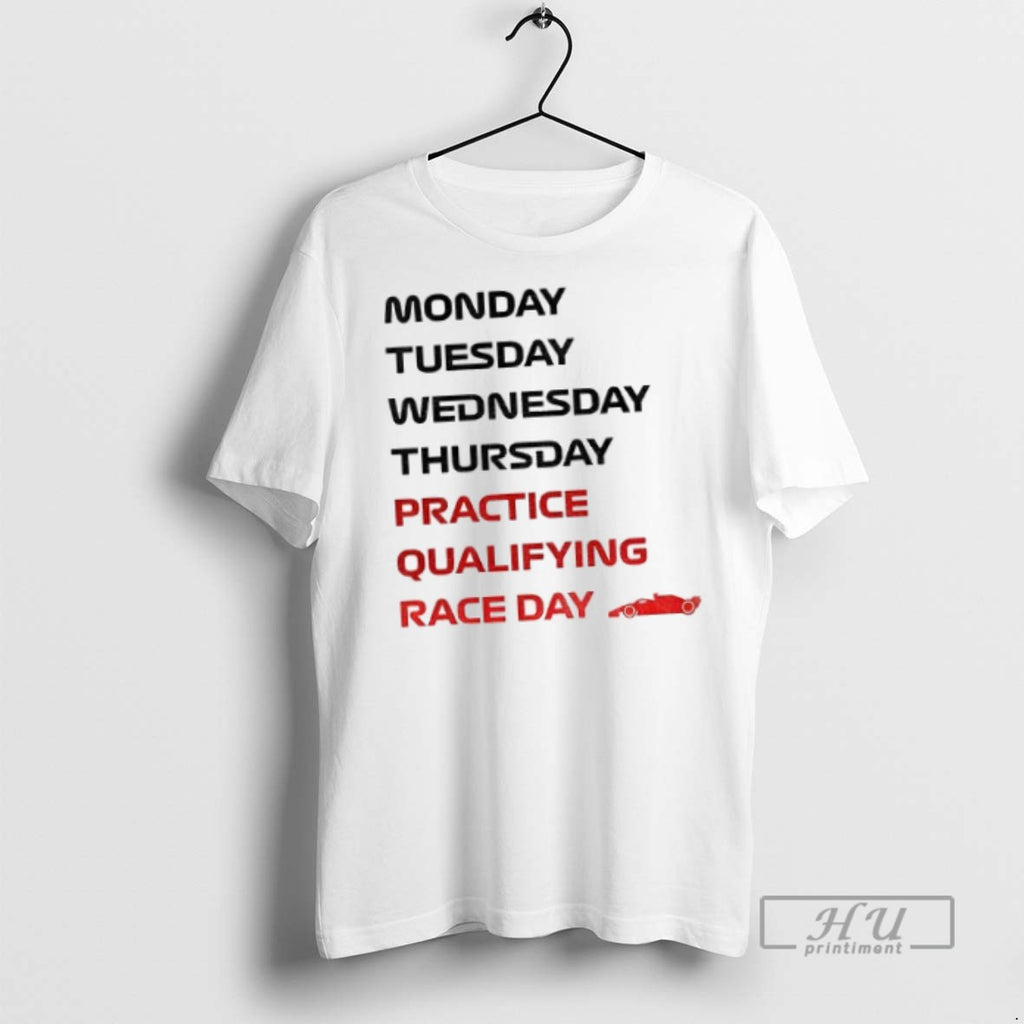 Officials Race Week Formula 1 Weekly Schedule T Shirt