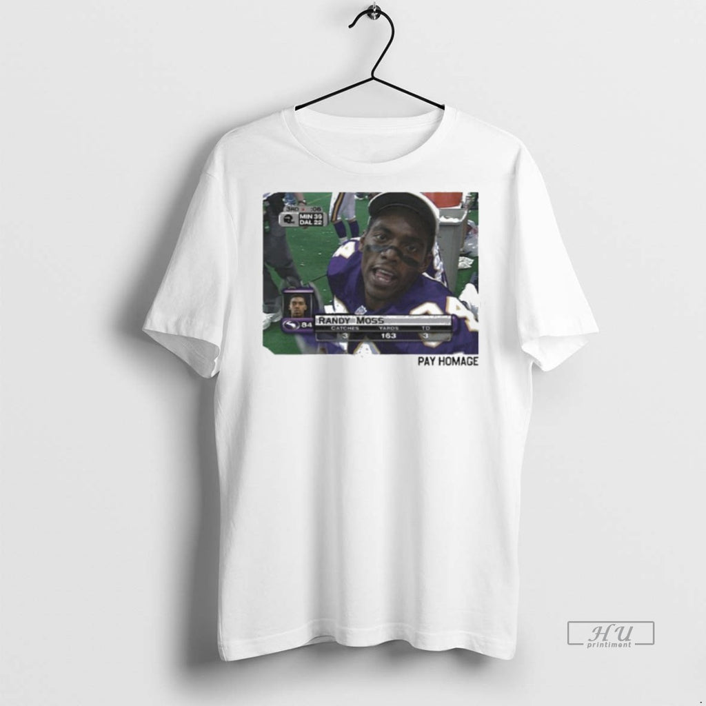 Officials Randy Moss Minnesota Vikings Pay Homage Tee Shirt Sweater