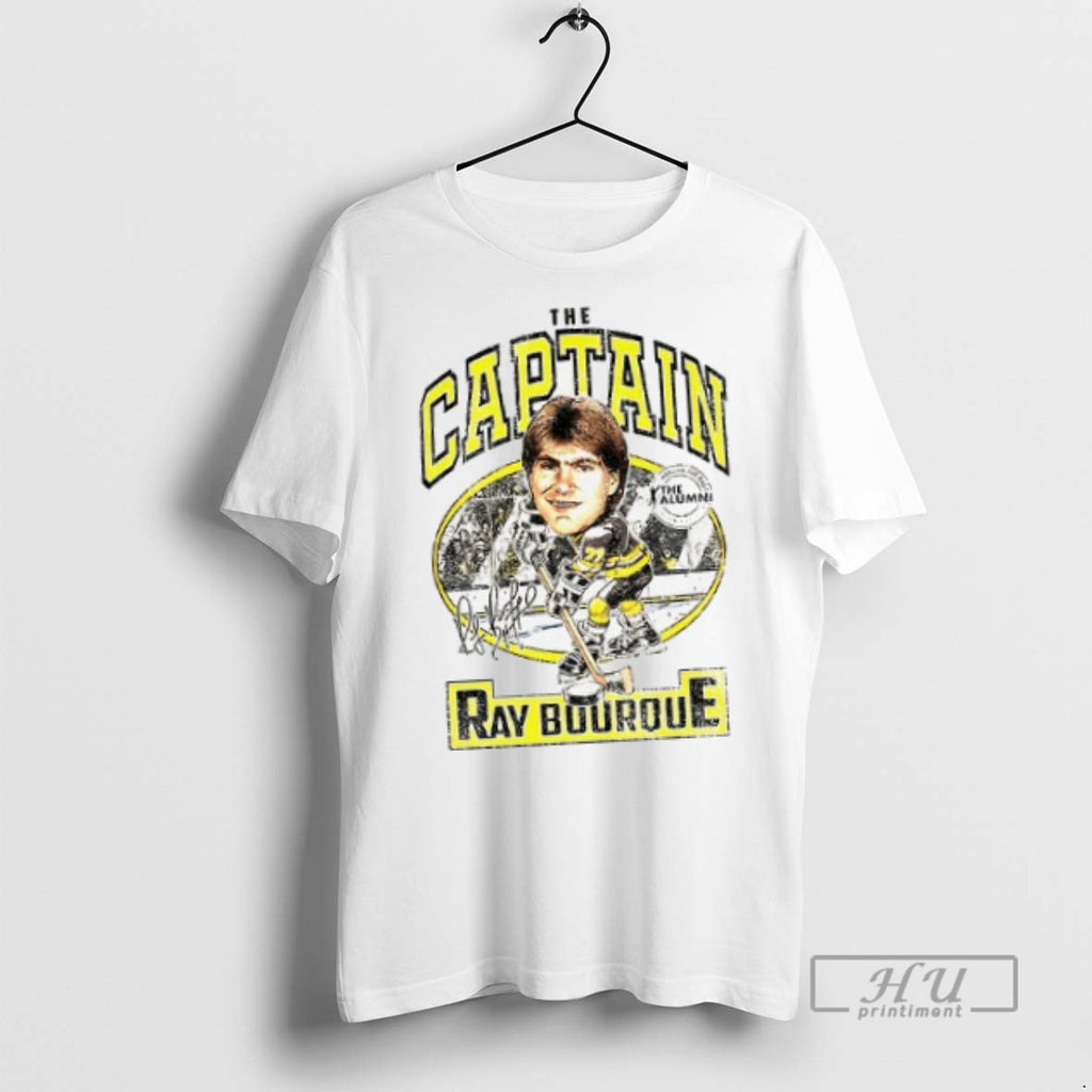 Officials Ray Bourque The Captain Boston Bruins Hockey Signature Vintage T Shirt