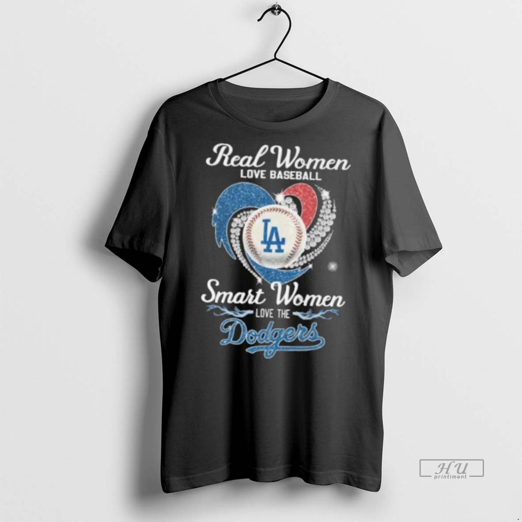 Officials Real Women Love Baseball Smart Women Love The Los Angeles Dodgers Diamond Heart 2025
