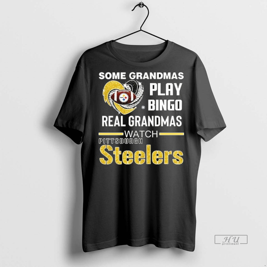 Officials Real Grandmas Play Bingo Real Grandmas Watch Pittsburgh Steeler Ceramic Ceramic And Classic Dad