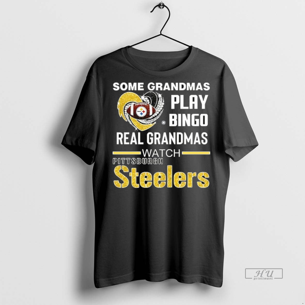 Officials Real Grandmas Play Bingo Real Grandmas Watch Pittsburgh Steeler Ceramic Ceramic And Classic Dad