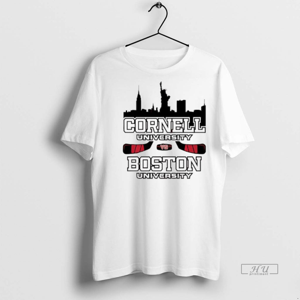 Officials Red Hot Hockey Cornell University And Boston University Shirt Sweater