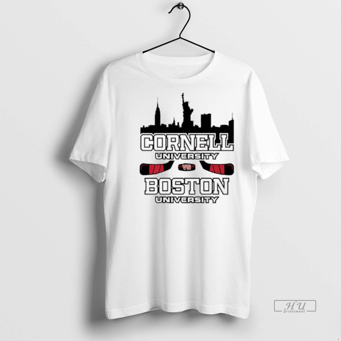Officials Red Hot Hockey Cornell University And Boston University Shirt Sweater