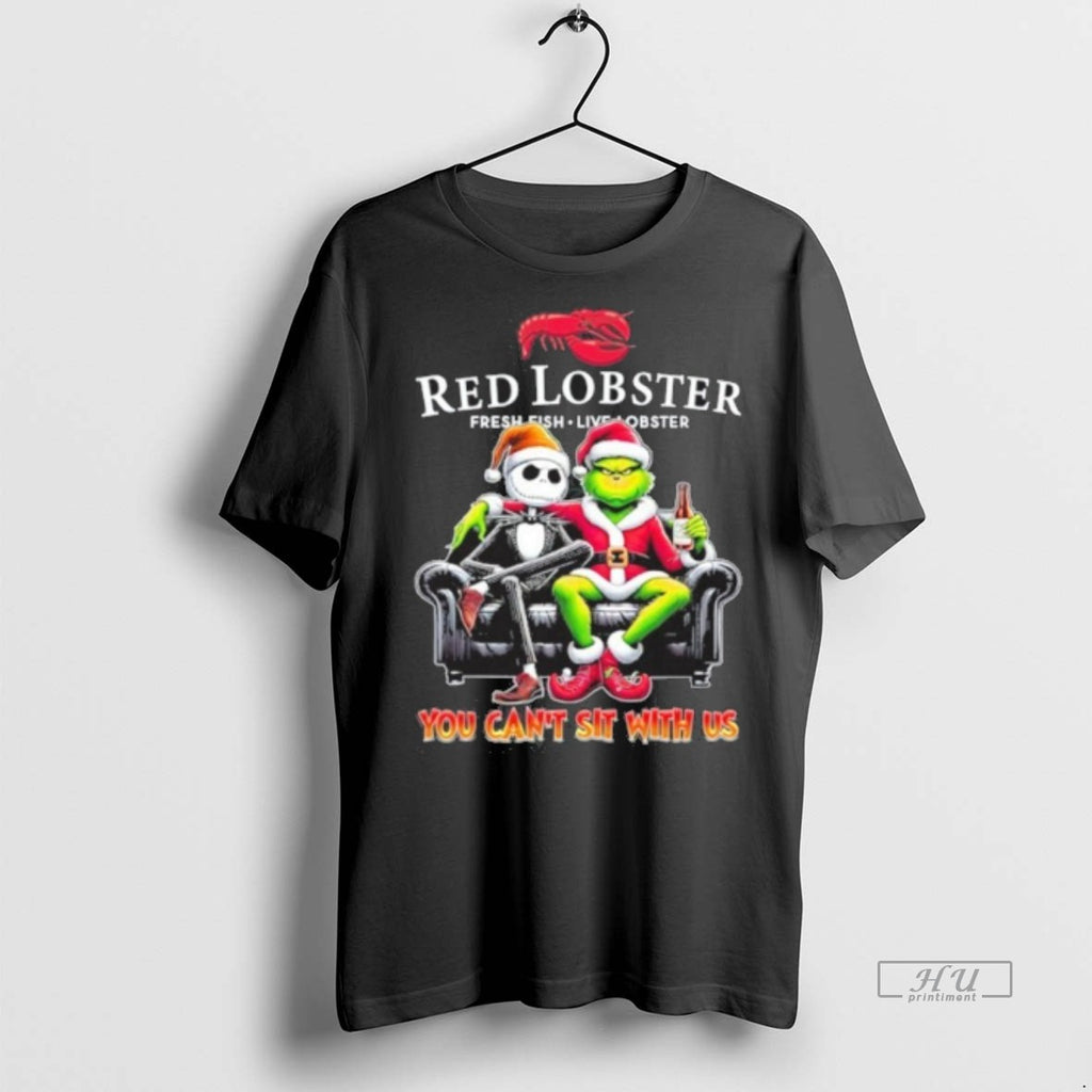 Officials Red Lobster Logo Santa Jack And Grinch You Cant Sit With Us