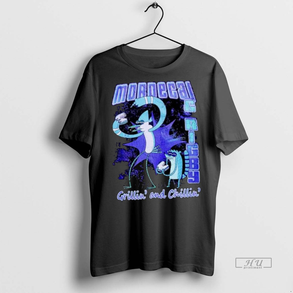 Officials Regular Show Mordecai Rigby Grillin Ornaments T Shirt Sweater