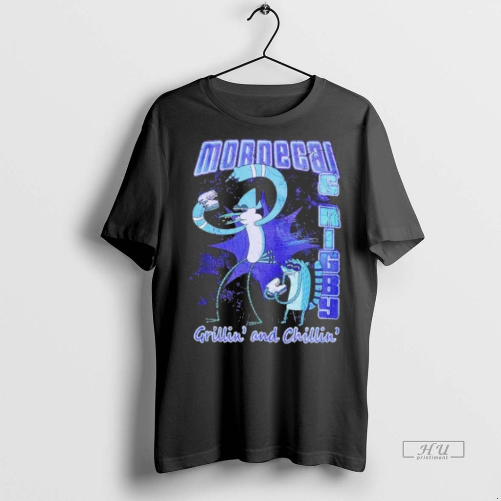 Officials Regular Show Mordecai Rigby Grillin Tee Shirt Sweater