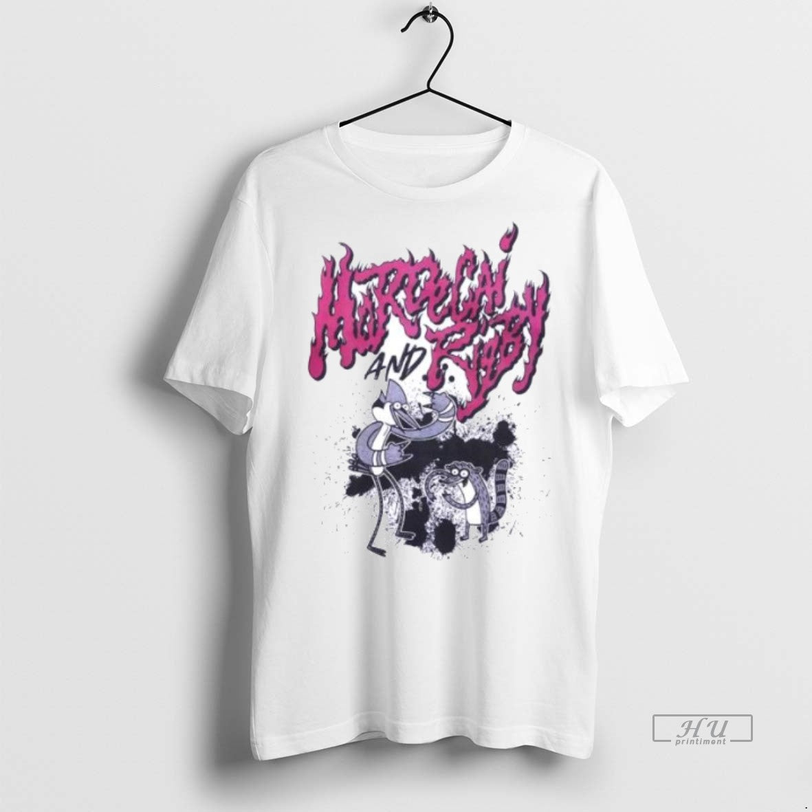 Officials Regular Show Mordecai And Rigby Flame Ornaments Tee Shirt Sweater