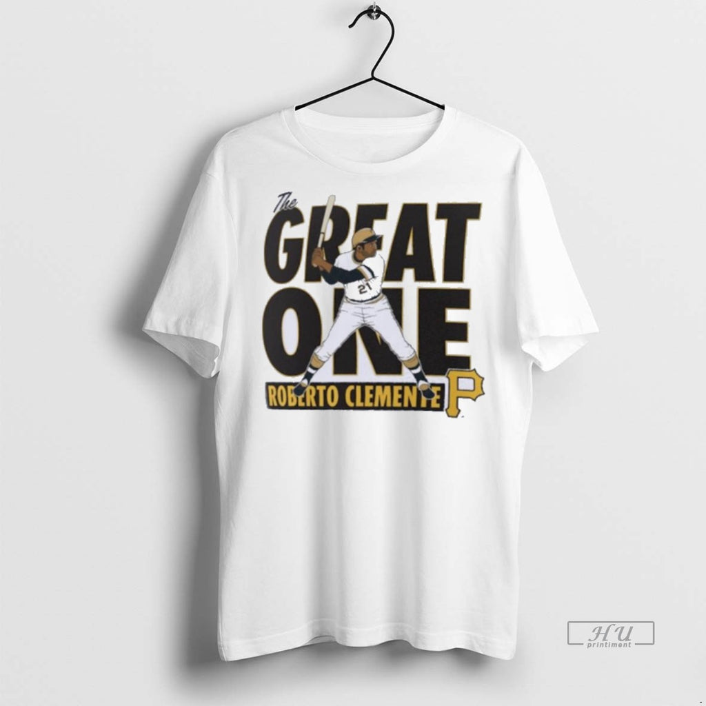 Officials Roberto Clemente Pittsburgh Pirates The Great One Player Tee Shirt Sweater