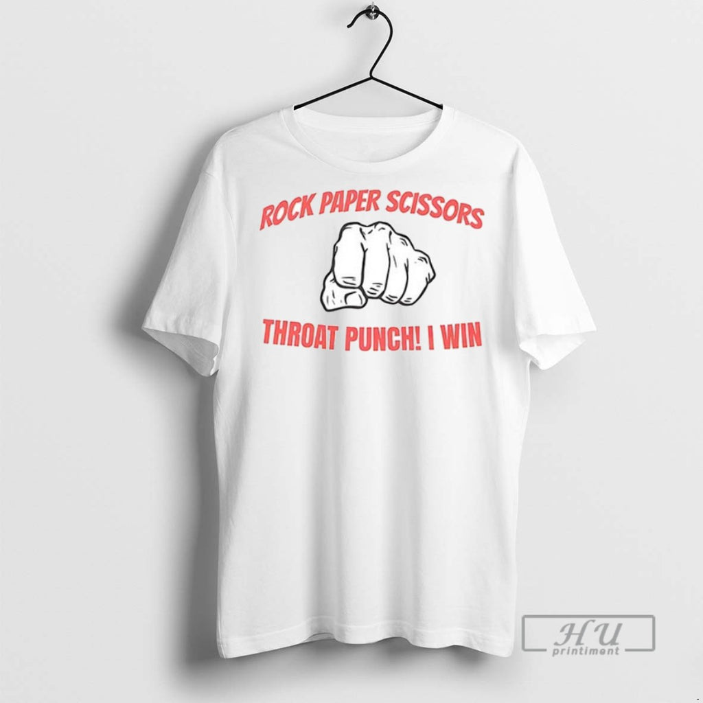 Officials Rock Paper Scissors Throat Punch I Win Ceramic Ceramic And Classic Dad Cap