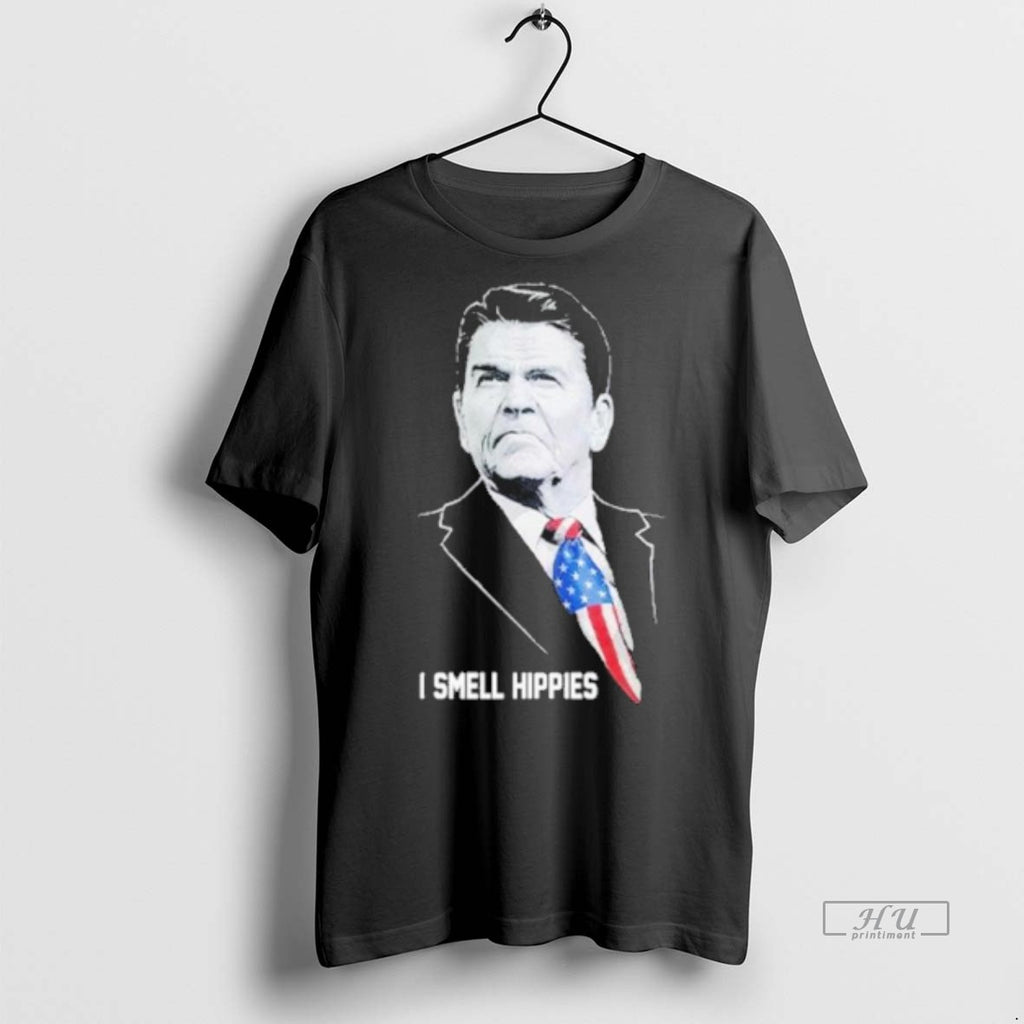Officials Ronald Reagan I Smell Hippies Tee Shirt Sweater