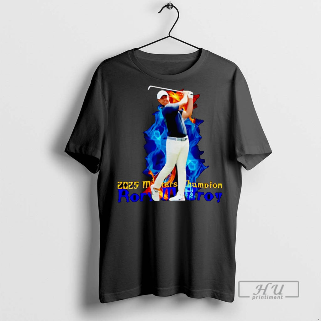 Officials Rory Mcilroy 2025 Golf Masters Champion T Shirts Sweatshirt Hoodies