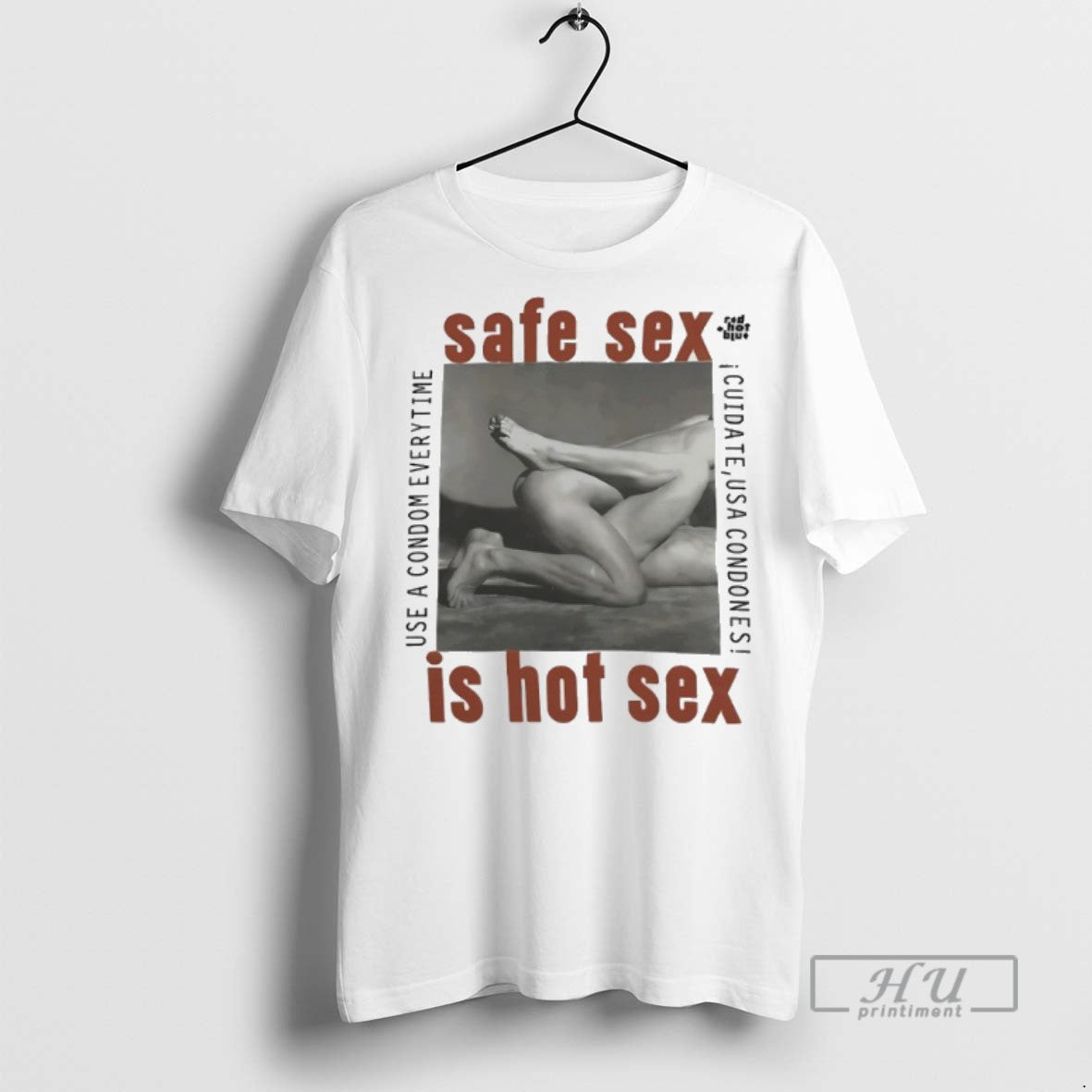 Officials Safe Sex Is Hot Sex 1990 Steven Meisel Aids Activism T Shirt