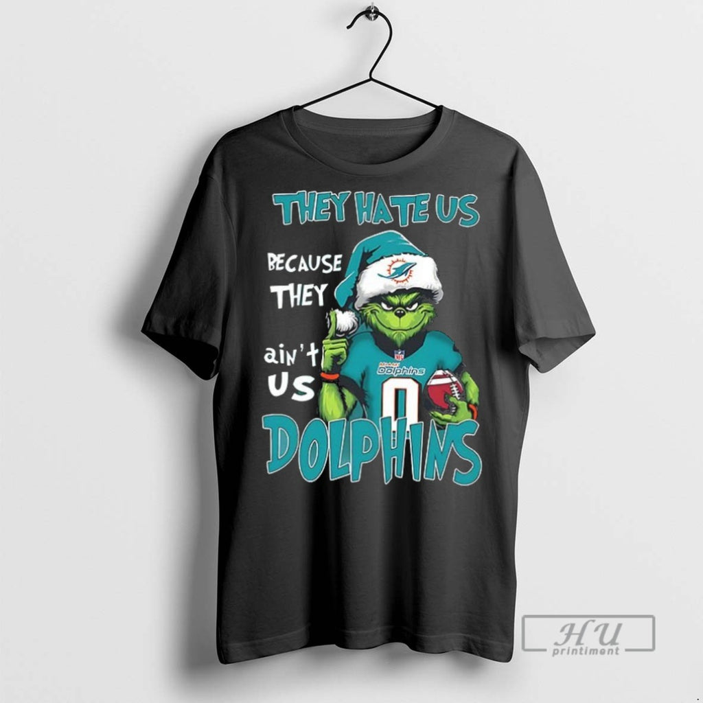 Officials Santa Grinch They Hate Us Because They Aint Us Miami Dolphins Christmas Ceramic Ceramic