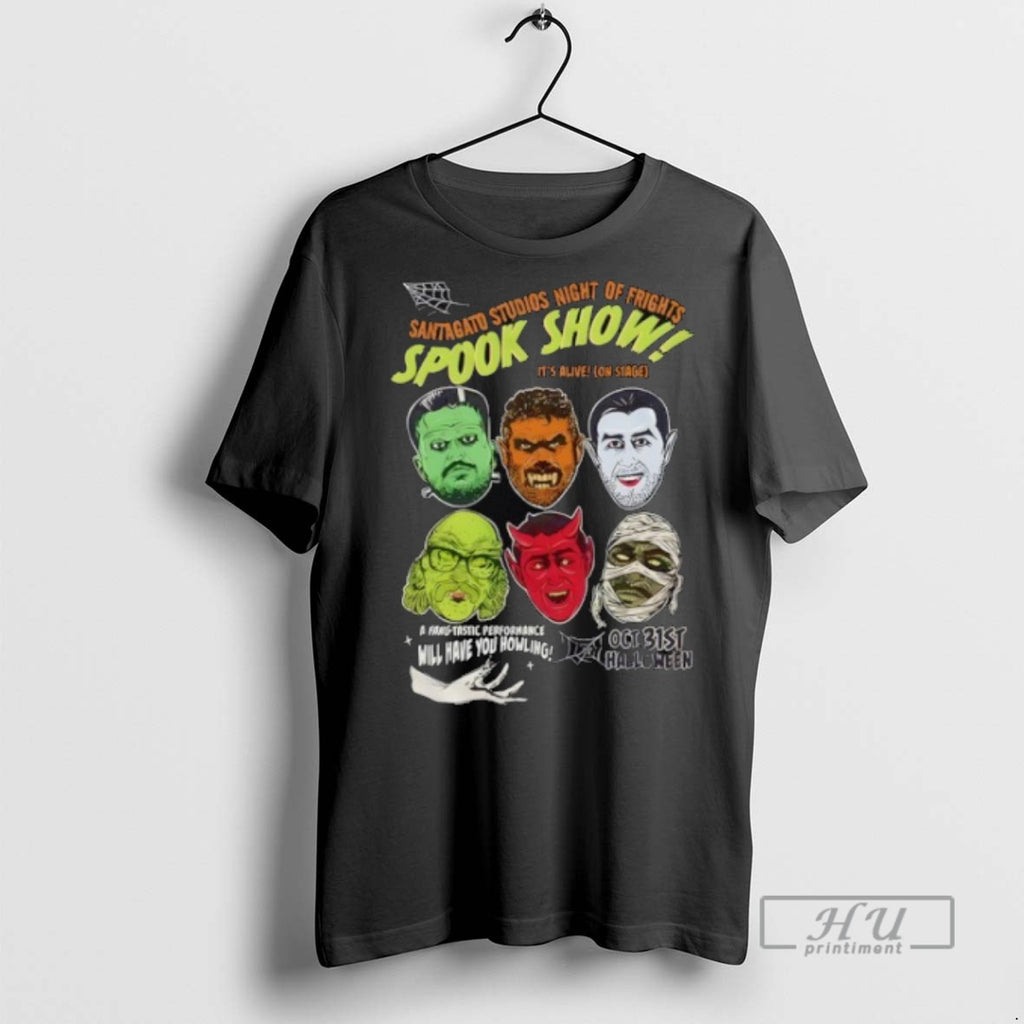 Officials Santagato Studios Night Of Fights Spook Show T Shirt Sweatshirt Hoodies