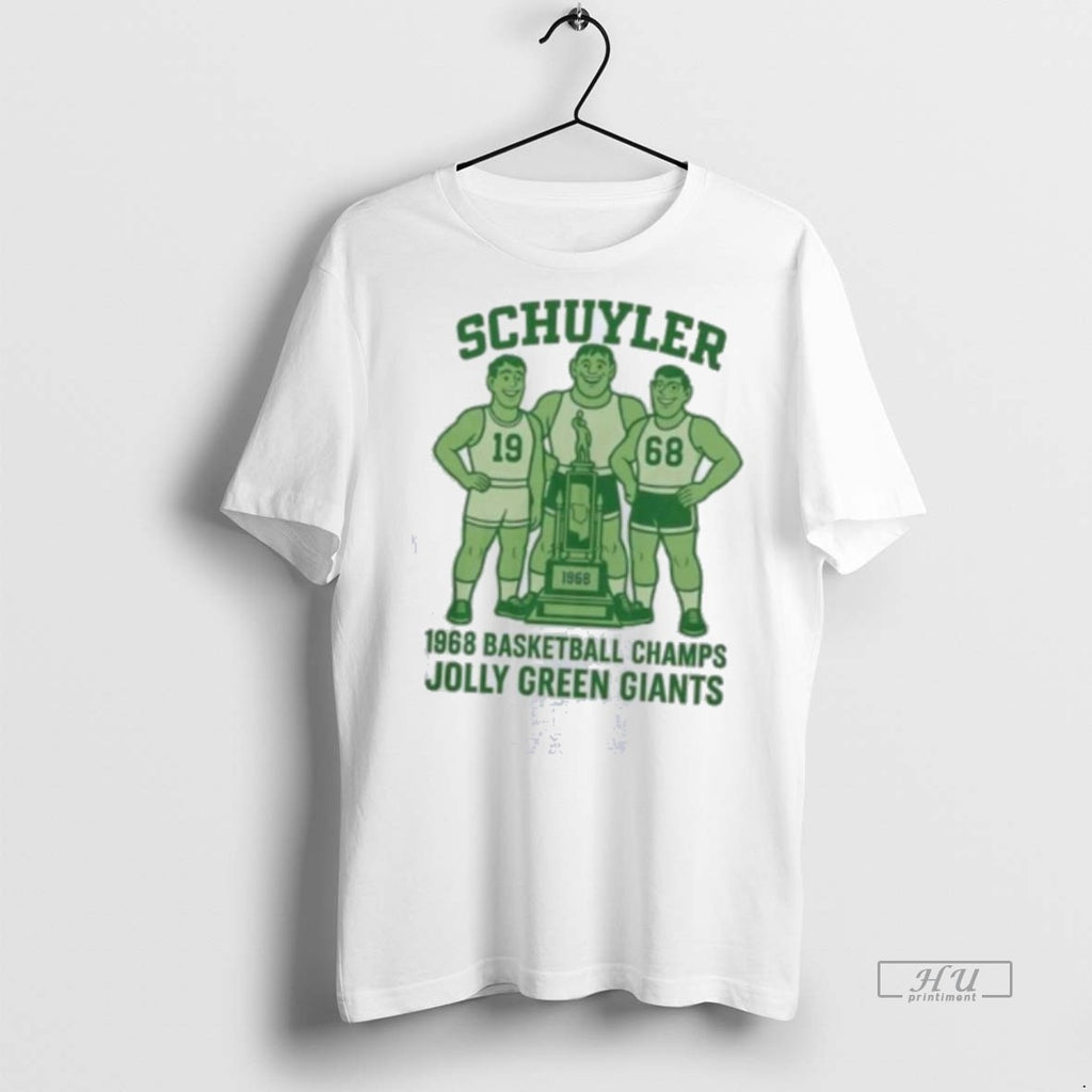 Officials Schuyler Jolly Green Giants Basketball Champs 1968 T Shirt Sweater