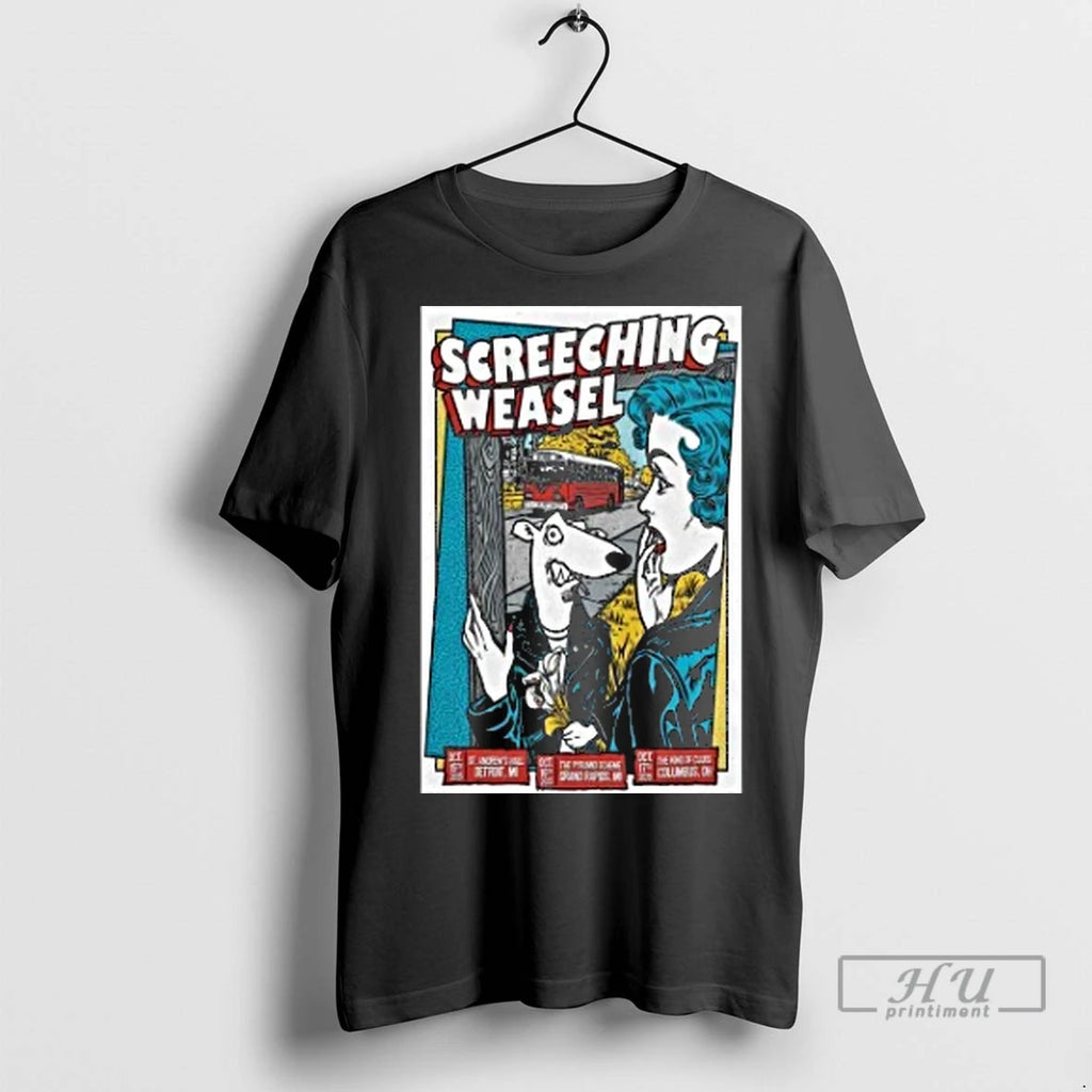 Officials Screeching Weasel Oct 15 2025 Detroit Mi T Shirt